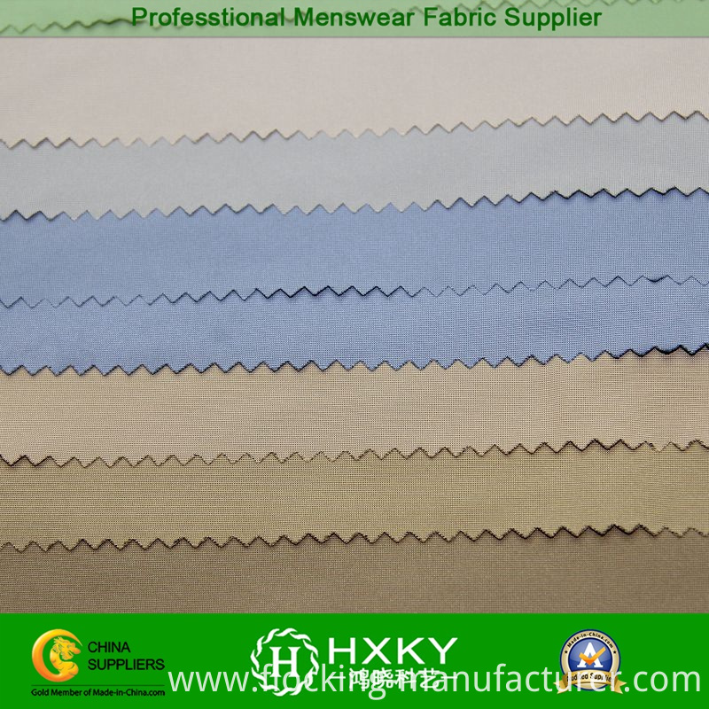Fil-a-Fil Semi Memory Polyester Fabric for Men's Overcoat